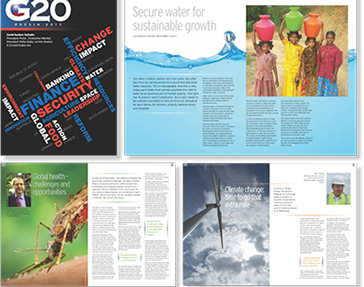 design for print - g20 magazine
