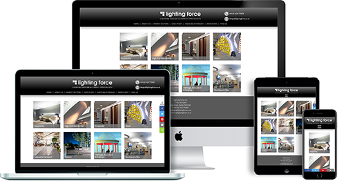 responsive website design - lighting force