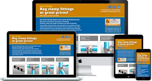 responsive website design - lighting force
